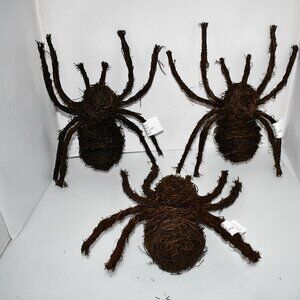 Grandinroad Grapevine Spiders, Set of Three Spiders #163949 NIB